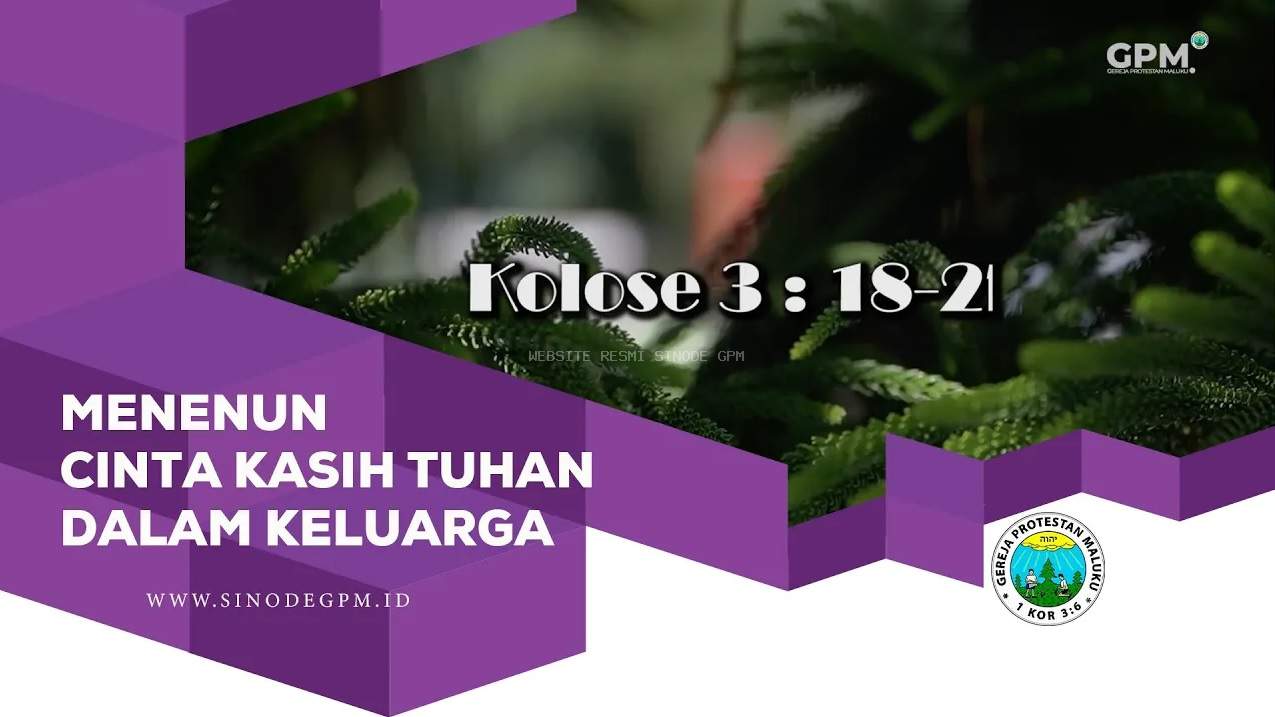 Menenun Cinta Kasih Tuhan dalam Keluarga