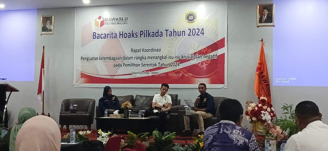 MPH Sinode GPM Hadiri Acara BAWASLU: BACARITA HOAKS PILKADA 2024